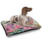 Watercolor Floral Outdoor Dog Beds - Large - IN CONTEXT
