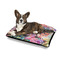 Watercolor Floral Outdoor Dog Beds - Medium - IN CONTEXT