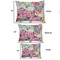 Watercolor Floral Outdoor Dog Beds - SIZE CHART