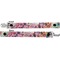 Watercolor Floral Pacifier Clip - Front and Back