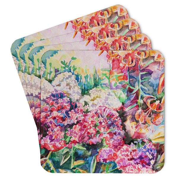 Custom Watercolor Floral Paper Coasters