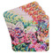 Watercolor Floral Paper Coasters - Front/Main