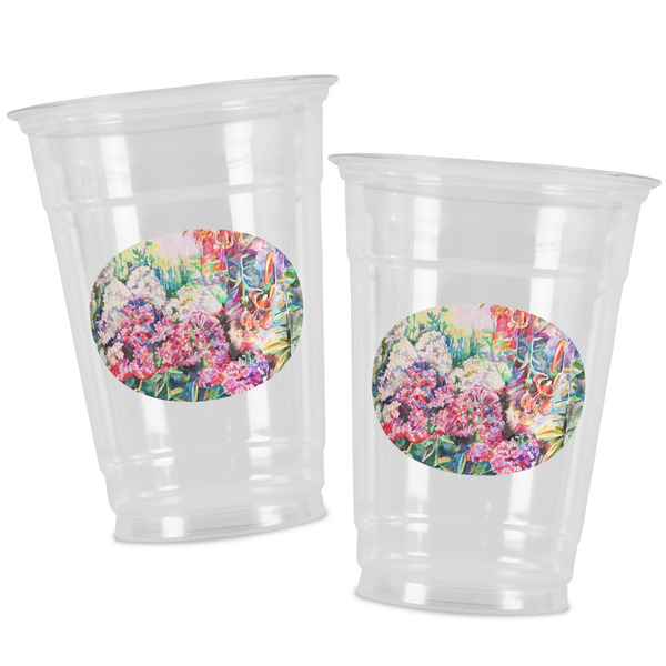 Watercolor Floral Party Cups - 16oz - Alt View