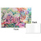 Watercolor Floral Disposable Paper Placemat - Front & Back