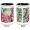 Watercolor Floral Pencil Holder - Black - approval