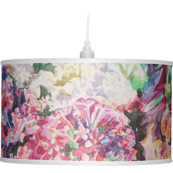 Watercolor Floral Pendant Lamp Shade