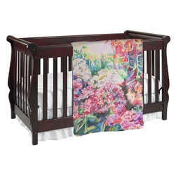 Watercolor Floral Baby Blanket