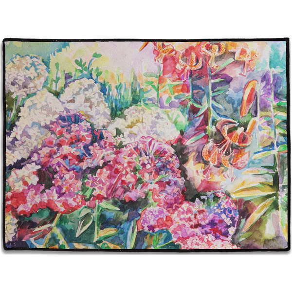 Custom Watercolor Floral Door Mat - 24"x18"
