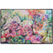 Watercolor Floral Personalized Door Mat - 36x24 (APPROVAL)