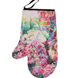 Watercolor Floral Left Oven Mitt