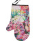Watercolor Floral Personalized Oven Mitt - Left