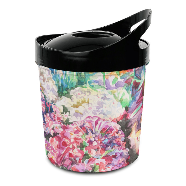 Custom Watercolor Floral Plastic Ice Bucket