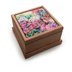 Watercolor Floral Pet Urn