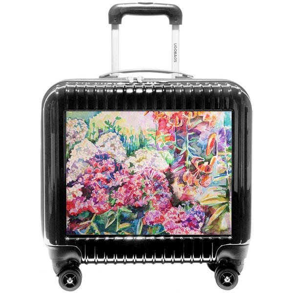 Custom Watercolor Floral Pilot / Flight Suitcase