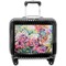 Watercolor Floral Pilot Bag Luggage with Wheels