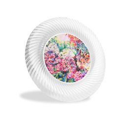 Watercolor Floral Plastic Party Appetizer & Dessert Plates - 6"