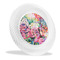 Watercolor Floral Plastic Party Dinner Plates - Main/Front