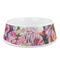 Watercolor Floral Plastic Pet Bowls - Medium - MAIN