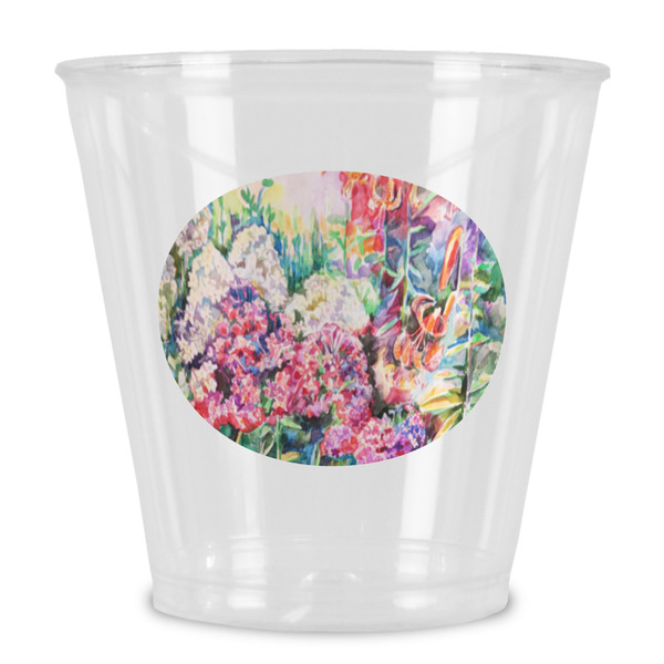 Custom Watercolor Floral Plastic Shot Glass