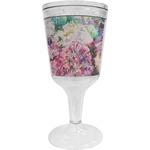 Watercolor Floral Wine Tumbler - 11 oz Plastic