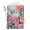 Watercolor Floral Playing Cards - Front View