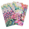 Watercolor Floral Playing Cards - Hand Back View