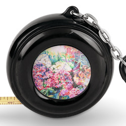 Watercolor Floral Pocket Tape Measure - 6 Ft w/ Carabiner Clip