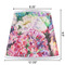 Watercolor Floral Poly Film Empire Lampshade - Dimensions