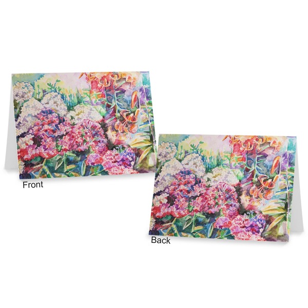Watercolor Floral Postcard - Front and Back