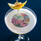 Watercolor Floral Printed Drink Topper - Medium - In Context