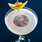 Watercolor Floral Printed Drink Topper - Small - In Context