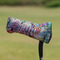 Watercolor Floral Putter Cover - On Putter