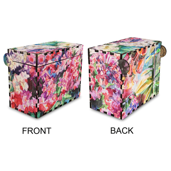 Watercolor Floral Recipe Box - Full Color - Approval