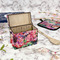 Watercolor Floral Recipe Box - Full Color - In Context