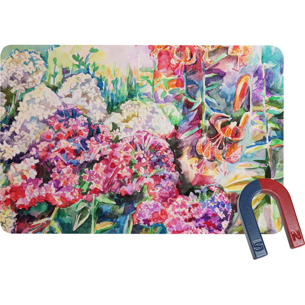 Custom Watercolor Floral Rectangular Fridge Magnet