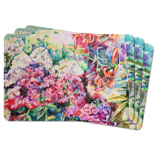 Watercolor Floral Rectangular Fridge Magnet - THREE