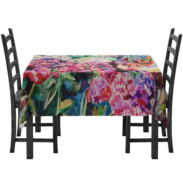 Custom Watercolor Floral Tablecloth