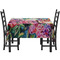 Watercolor Floral Rectangular Tablecloths - Side View