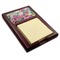 Watercolor Floral Red Mahogany Sticky Note Holder - Angle