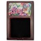 Watercolor Floral Red Mahogany Sticky Note Holder - Flat