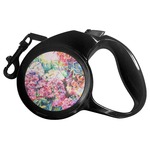 Watercolor Floral Retractable Dog Leash