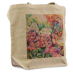 Watercolor Floral Reusable Cotton Grocery Bag - Single