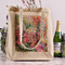 Watercolor Floral Reusable Cotton Grocery Bag - In Context