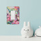 Watercolor Floral Rocker Light Switch Covers - Single - IN CONTEXT