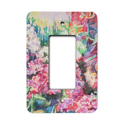 Watercolor Floral Rocker Style Light Switch Cover