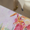 Watercolor Floral Large Rope Tote - Close Up View