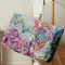 Watercolor Floral Large Rope Tote - Life Style