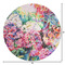Watercolor Floral Round Area Rug - Size