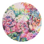 Watercolor Floral Round Decal - XLarge