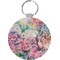 Watercolor Floral Round Keychain (Personalized)